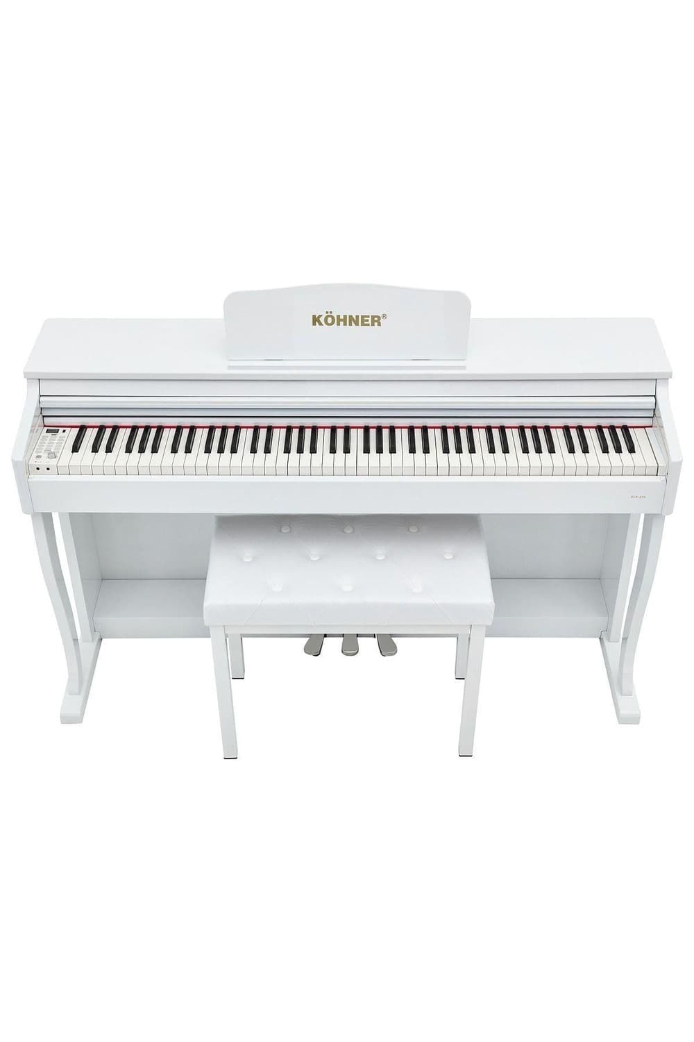 KÖHNER SLP-275 Wh Dijital Konsol Piyano, Bluetooth, Tuş Hassasiyeti, 88 Tuşlu, Kapaklı (ve Tabure )