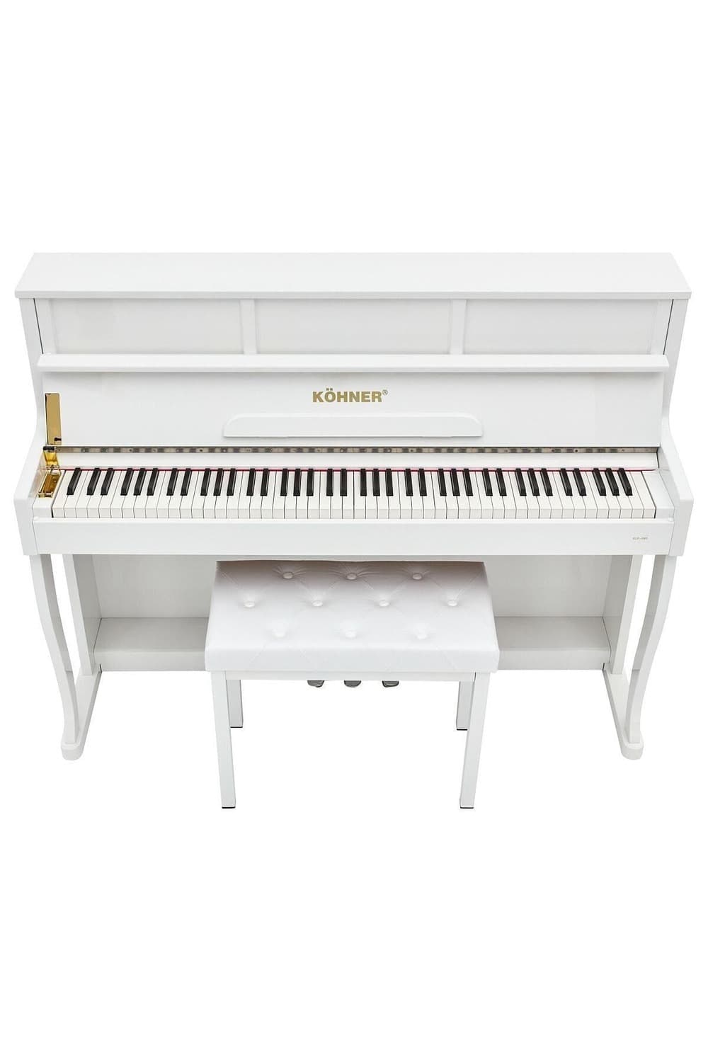 KÖHNER SLP-980 WH Dijital Duvar Piyano, Bluetooth, Tuş Hassasiyeti, 88 Tuşlu, Kapaklı (KULAKLIK VE TABURE)