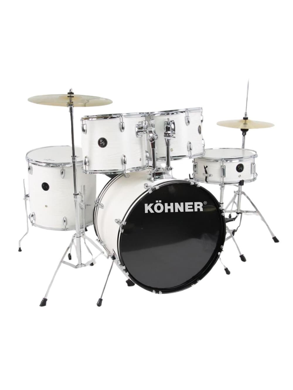 KÖHNER CD-01 WH Beyaz Akustik Bateri Seti